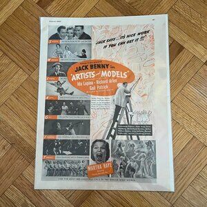 Jack Benny Artists and Models Magazine Ad